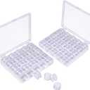 50 Pcs Bobbins, Plastic Bobbins for Brother Sewing Machine, Sewing Bobbins with Bobbin Case, Bobbin for Sin-ger/Bro-Ther, Bobbins for Singer Sewing Machine