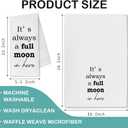 2 x Funny Hand Towels for Bathroom, It's Always a Full Moon in Here Decorative Towels for Bathroom Washroom Restroom, Funny Moon Bathroom Decor, 16x24 Inch