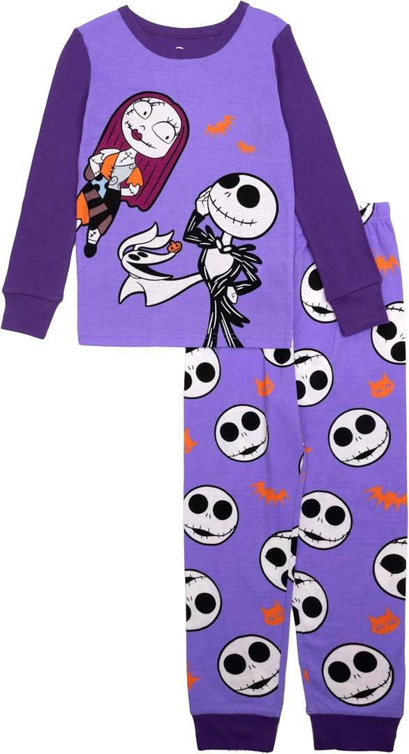 Disney unisex-child 2-piece Snug-fit Cotton Holiday Pajama Set, Soft & Cute for Kids (6)