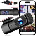 Dash Camera Car Front Rear, 4K/2.5K Full UHD Dash Camera for Cars, Included 32GB Card,1.47 IPS Screen Mini Dashcam,170Wide Angle, Built-in Wi-Fi, WDR, Night Vision