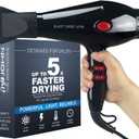 JOHN Super Fast Drying Hair Dryer, Ionic 2200W Professional Salon Blow Dryer, 2 Concentrator Nozzles, Blast Turbo 6900, Black