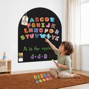 Arch Magnetic Wall Decal for Kids | 39.4'' x 31.5'' | Magnet Wall for Kids | Chalk Board Wall | Peel and Stick Magnetic Chalkboard for Wall | Magnetic Wall Board | Magnetic Play Wall