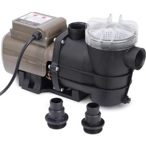 CIPU Pool Pump with Timer 2700GPH 115V Powerful Self Priming Above Ground Swimming Pool Pump 0.35HP with Filter Basket Low Noise for Pools Hot Tub Spa Water Circulation
