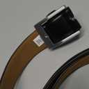 Amazon Essentials Men's Leather Belt, Classic Style (54, Black)