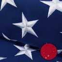 American Flag 3x5 FT,Weatherproof Heavy Duty Polyester Canvas Flags Ultra Durable Tear-Resistant, Deluxe Embroidered Stars & Sewn Stripes, Perfect for Outdoor Use with Brass Grommets