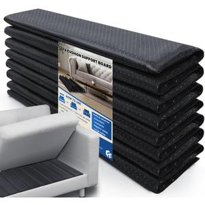 Heavy Duty Sofa Cushion Support Board for Fixing Sagging Sofas, 21.5" x 70" Laminated Wood Sofa Cushion Support Board, Double Sided Non-Slip Deep Support and Protect Sofa Cushions (Black)
