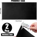 YOUEON 2 Pcs 36"x72" Large Black Felt Fabric for Crafts, 2mm Thick Soft Felt Sheets by The Yard for Arts and Crafts, Sewing, Padding, DIY Projects, Nonwoven Patchwork, Durable & Easy to Cut