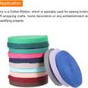 PATIKIL Cotton Twill Tape 1 Inch 50 Yards Cotton Ribbon Bias Binding Tape Herringbone Webbing Trim for Sewing Gift Wrapping Craft DIY Light Purple