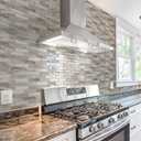 Art3d 10-Sheet Peel and Stick Backsplash Tile for Kitchen - 1212 Stick on Wall Tile for Kitchen Bathroom Countertop Living Room, Beige & White
