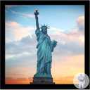 OMAIGAR 8x8 Picture Frame for 8by8 Square Poster Photo Canvas Certificate Black High Transparent Photo Frame Wall Desktop Horizontal Vertical 8 x 8