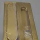 Malimali 4.72 Inch Recessed Finger Flush Pulls for Kitchen Cabinet, Closet, Sliding Cupboard Door Handle - Brushed Gold Stainless Steel Rectangular Door Pulls