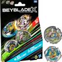 Beyblade X Bite Croc 3-60LF and Sting Unicorn 4-60P Dual Pack Set with 2 Right-Spinning Tops, Battling Top Toys for 8 Year Old Boys and Girls
