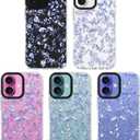 ChiCsFleur for iPhone 16 Case, TPU Phone case with Camera Protection for Women Girls Teens - Blue Fall Petal Blossom Floral Chinoiserie Decor Minimalist Gift Design Sorority Aesthetic Unique (LapisPeony)