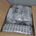 SUNROX LokGrip Non Slip Gel Memory Foam Chair Cushions for Dining Chairs Tailbone Pain Relief, Tufted Stain Resistant Thicken Durable Chair Pad for Dining Kitchen Office 17"x16" Set of 4, Heather Grey