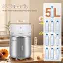 Mxmoonant 2 in 1 Hydrosol Maker & Water Distiller, Automatic Distillation Equipment with 0-180min Timer, 5L/1.32gal Large Capacity for Home
