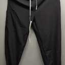 niaahinn Scrub Suit Set for Women Modern V-neck Top & Tapered Leg Jogger Pants with Drawstring Medical Nursing Uniforms Set, S