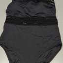 Tempt Me Women Crisscross One Piece Swimsuit Tummy Control Bathing Suit Front Crossover Swimwear (Black-1) M