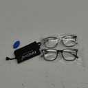 Gaoye Blue Light Blocking Glasses Women/Men, Fashion Round Cateye Frame UV Ray Filter Computer Gaming Glasses (*1-tea Leopard/Transparent Lens)
