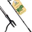 Grampa's Metal Weeder - Stand Up Weed Puller Tool with Steel Long Handle - Made with All Steel Handle & 4-Claw Steel Head - Easily Remove Weeds Without Bending, Pulling, or Kneeling (Black)