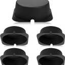 Tuanse 5 Pcs Recessed Light Cover for 6 Inch Lighting Fixtures 8.6 x 8.6 x 2.9 Inch Fire-Resistant and Energy-Saving Light Insulation Protect Cover for Attic (Black)