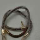 uxcell Leather Purse Strap, 2Pcs 60cm/23.62" Short Leather PU Braided Purse Replacement Handle with Metal Buckles for Underarm Bags, Handbags (Coffee Strap + Gold Clasp)