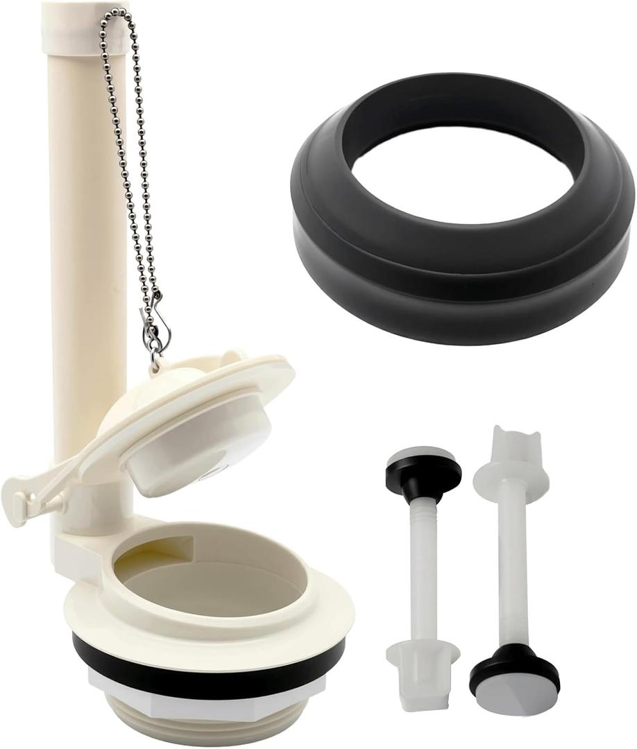 Toilet Flush Valve Kit Compatible with American Standard Champion 4 for Titan for Duravit Toilet Parts Replacement for American Standard 4149a 4215a 4260 4266, Include Flapper Gasket Bolt Kit