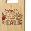 WNAGT Lunch Lady Appreciation Gifts Cutting Chopping Boards for Kitchen, Cafeteria Worker Gifts, School Cafeteria Appreciation Present, Lunch Lady Decorative Cutting Boards