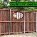 2-3/8" Fence Brackets(24Pcs),Galvanized Pipe Grip Tie,Steel to Wood Fence Bracket,Dock Side Pipe Holder,Metal Brackets for Metal Posts (No Include Screws)