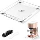 Acrylic Sliding Tray for Coffee Maker & Kitchen Appliances-12"x14", Appliance Slider for Coffee Maker with Wheels 360 Silent Roller, Coffee Pot Slider Tray for Countertop