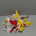 Racing Car Birthday Party Decorations, Checkered Pennant Banner, Red Yellow, 33 Feet, 30 Flags