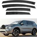 IG Window Visors Fit for 2022-2026 Mitsubishi Outlander, Out-Channel Rain Guards Vent Wind Deflectors 4PC, Car Accessories for 22-26 Outlander