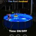 Solar Pool Lights, Solar Powered Submersible LED Lights with Remote IP68 Waterproof Swimming Pool Lighting,16 Colors Underwater Pool Light for Above Ground Inground Pool, Pond (Blue,4Pack)