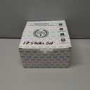 Homienly Wheat Straw Plates, 12-Pieces Unbreakable Dinner Plates - 9 Inch Alternative to Plastic Plates, Unbreakable Microwave and Dishwasher Safe Plate Set for Kitchen, Camping, Party - Multi