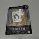 FESHFEN Straight Ponytail Extensions Long Drawstring Pony Tails Natural Synthetic Hair Piece Clip in Ponytails Hairpieces for Women, Mixed Blonde 20 inch