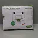 ropoda Mini Basketball Hoop - Glow in The Dark, Over The Door Basketball Hoop Indoor, Indoor Basketball Hoop Backboards for Teens and Adults, Mini Hoop for Kids with 4 Balls and Pump (Green)