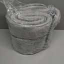 LOCHAS Bathroom Rug Set Light Grey, Soft Bath Rug Set 2 Piece Set, Toilet Mat U-Shaped 20x20 and 24x48 Bath Rugs, Quickly Dry Mats for Bathroom, Tub, Washable, Super Absorbent Floor Mat