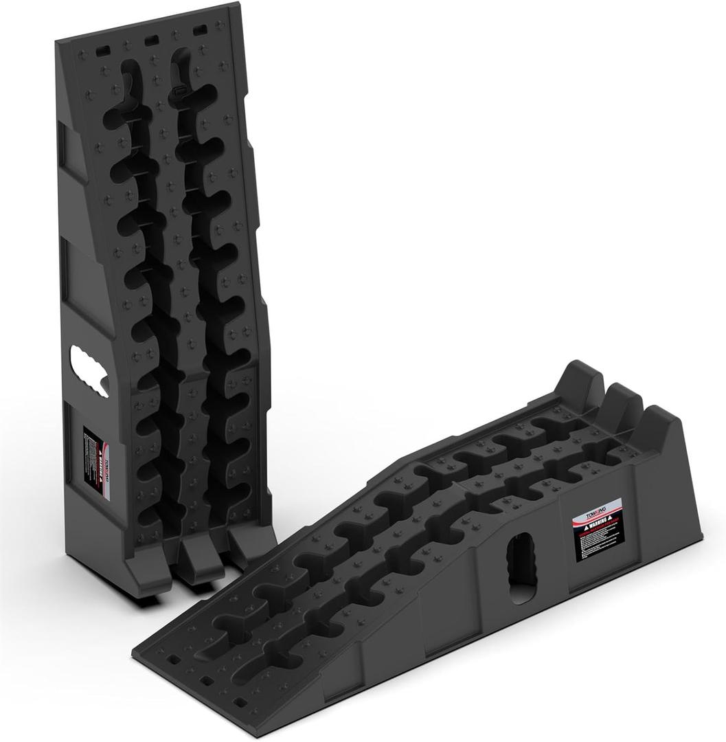 Car Ramps for Oil Changes and Lift, Portable High Profile Car Ramps for Garage, Heavy Duty Tire Ramps for Larger Vehicles and Support Jack, 2pcs
