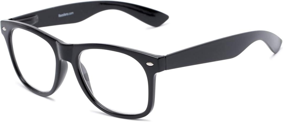 Readers.com Reading Glasses: The Dean, Plastic Retro Square Style for Men and Women