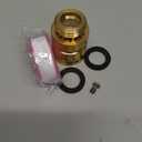 Fine Thread Vacuum Breaker, PK1390 1-1/16" Fine Thread Female No Lead Brass Self-Draining Vacuum Breaker, Hose Bib Vacuum Breaker, Providing you with Healthy Portable Water (NOT fit 3/4" GHT Bibcock) (Gold)