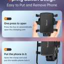 Car Phone Holder Dashboard Phone Mount 360 Degree Rotation Multifunctional Clip Design Car Universal Phone Mount Compatible with 4-7 inch cellphones