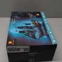 JMBricklayer Pirate Ship Building Toys with Lights, Pearl Pirate Ship Model Boat Kit 40002, Black Ship Toy Building Sets for Adult Teens 14+, Home Office Decor Valentines Gifts(1713 PCS) New Upgrade