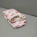 Floral Baby Blankets for Girls - Super Soft Nursery Minky Blanket, Newborn Baby Blanket with Double Layer Dotted Backing, Pink Lightweight Bed Throw Blanket, 30 x 40 Inch