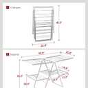 Sakugi Clothes Drying Rack, Foldable 2-Level with 55.5" Adjustable Wings, Large
