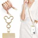 Mouse Ears Crossbody Phone Lanyard - Adjustable Shoulder Neck Strap [Works with All Phones] Hands-Free Cell Phone Strap - Neck Chain Holder for iPhone 16/15/14/13 Pro/S24 Ultra