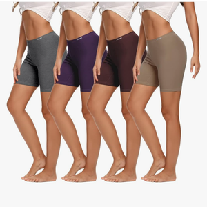 Molasus Womens Cotton Boxer Shorts Underwear Anti Chafing Bike Shorts(Regular & Plus Size) L