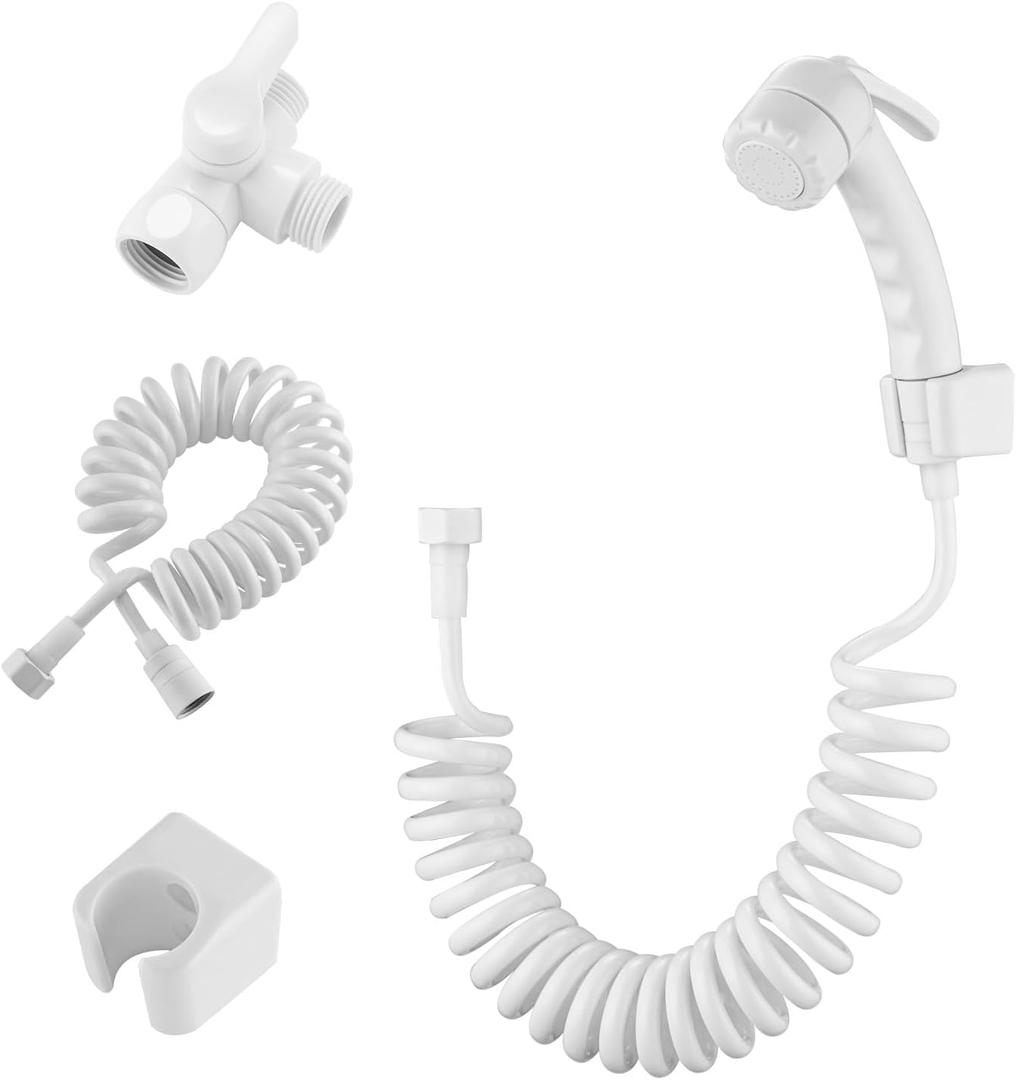 Bidet Sprayer for Toilet - Multifunctional Bidet Attachment with Powerful Wash Function, Comfortable Long Handle Design, Easy Installation - Ideal RV Bidet for Home and Trave