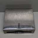 Gonioa Wall-Mounted Comercial Paper Towel Dispenser, Brushed Stainless Steel Bathroom Hand Towel Dispenser with Lock Design, Large Capacity 250 C-Fold 300 Multi-Fold Capacity