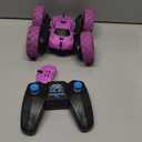 RC Cars, Purple Remote Control Car for Girls, 2.4 GHZ Double Sided RC Stunt Car 360° Rotating Remote Control Crawler with Headlights Car Toys for 6 7 8 9 10 11 12 Girls Birthday Gift