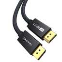 IVANKY 80Gbps 16K Displayport Cable 10ft, Long DP 2.1 Cable [16K@60Hz, 8K@120Hz, 4K@240Hz/165H, 2K@360], Display Port 2.1 Support HDR10, HDCP 2.2, DSC 1.2a for 3090 Graphics/Gaming Monitor/TV, 10FT (Black)