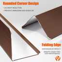 5pcs Wall Corner Guards 2x2x48 Inches 304 Stainless Steel Heavy Duty Rounded Corner Protector, Smooth Folded Edge Design for Wall Protection Copper Red
